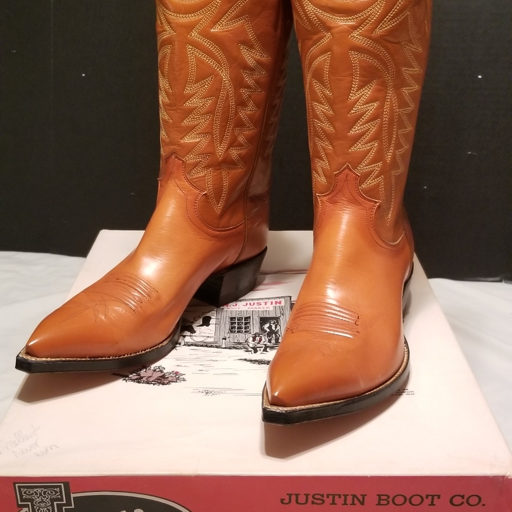 Justin mens Benedictine Kangaroo boots